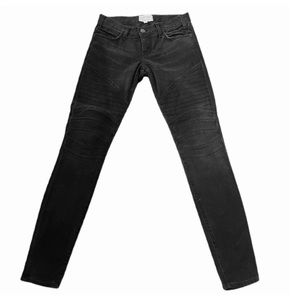 Current Elliot Black Motorcycle Jeans 26